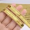 Gold Sequin Ribbon Trim Sequin Braid Trim Flat Glitter Ribbon for Sewing, 10 Yards (Gold)